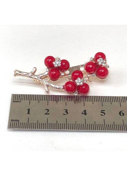 Брошь "Калина красная" металл - золото Plus-plus (352746989)