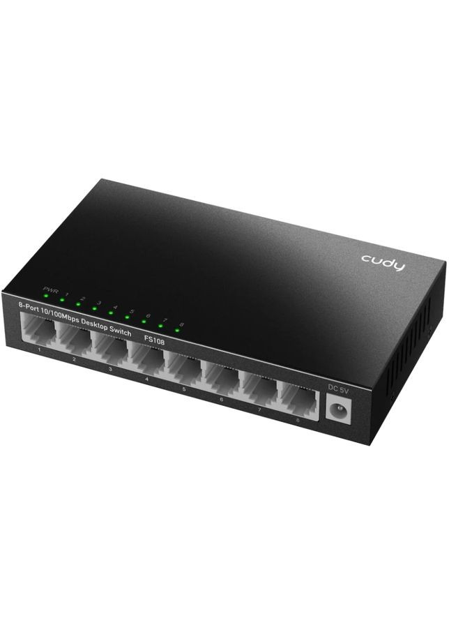 Коммутатор FS108, 8 портовый 10/100 Mbps Metal Switch Cudy (330029004)