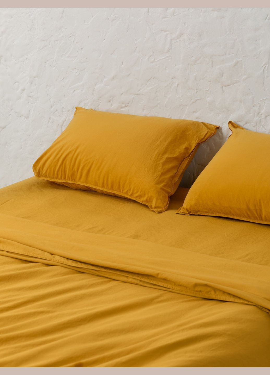 Комплект білизни з вареної бавовни Curry сімейний, Простирадло з резинкою 180х200 Leglo (300370472)