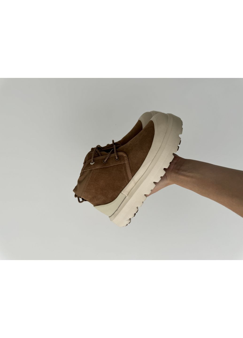 Бежеві Осінні кросівки чоловічі UGG Neumel Hybrid Chestnut Beige | Угі Неймель Гібрид