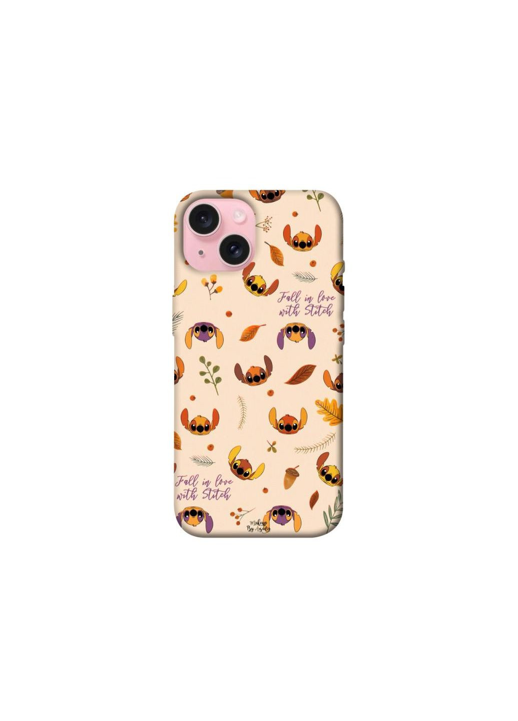 Чохол на Apple iPhone 15 (6.1") Fall in love with Stitch Frontalka (361101116)