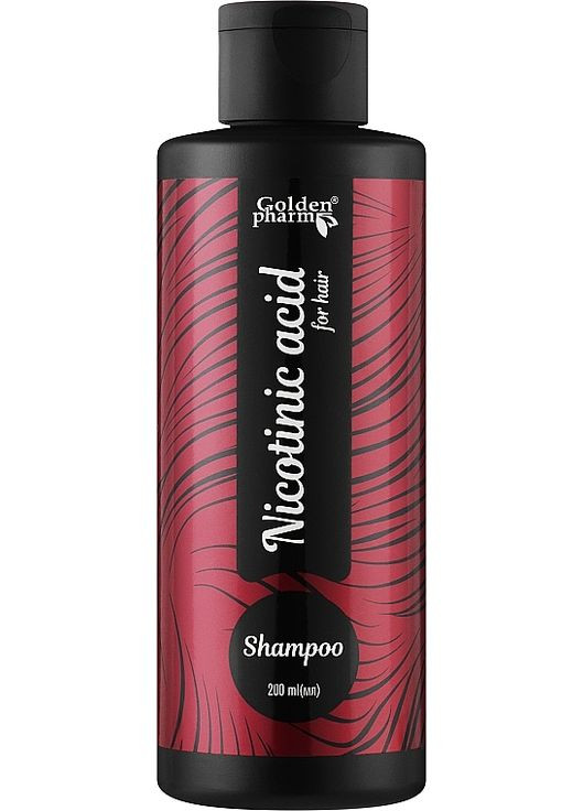 Шампунь для волосся "Нікотинова кислота" 200ml (1275275-31021698) Голден-Фарм (368612651)