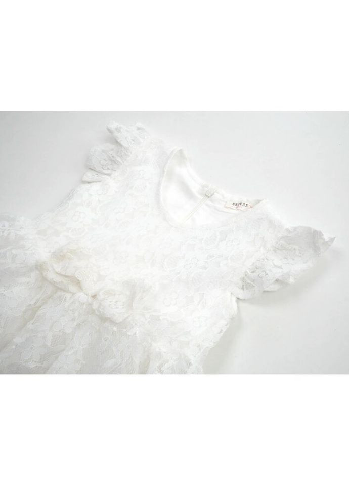 Комбінована сукня мереживна (14320-116g-cream) Breeze (300624755)