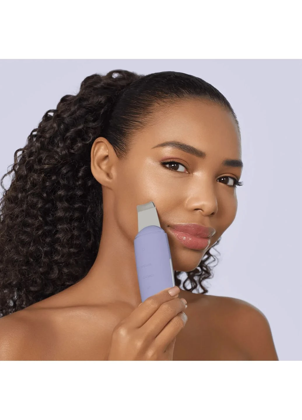 Микротоковый скрабер для кожи и устранения черных точек MicroCurrent Skin Scrubber & Blackhead Remover 9 в 1, purple GESKE (386485489)