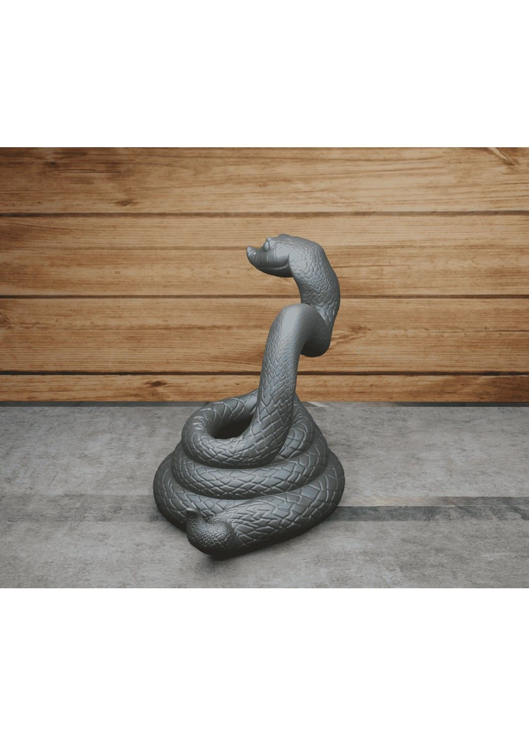 Статуэтка Змея "Смешной удав", символ 2025 года. Белая ЗаСвіт (369718281)