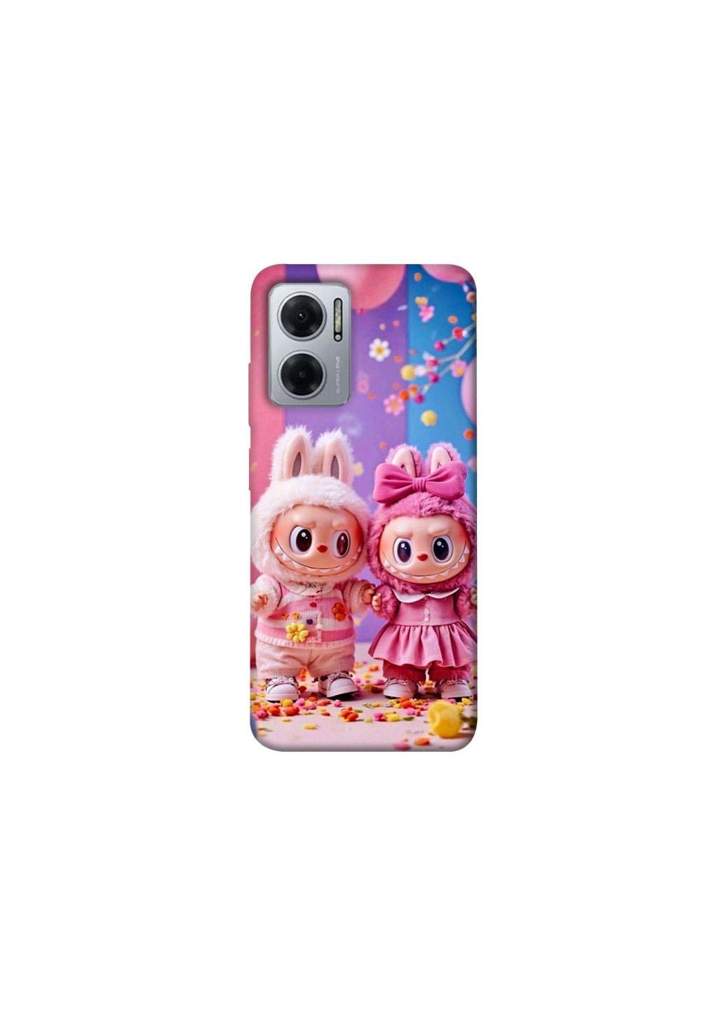 Чехол на Xiaomi Redmi Note 11E Labubu twins ver.2 Frontalka (361994168)