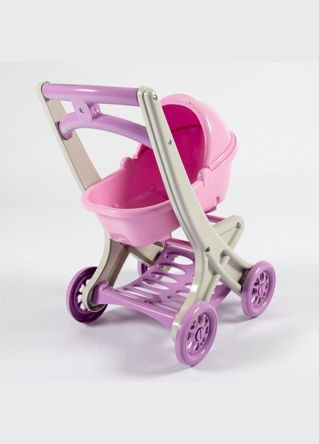 Коляска для ляльки з люлькою, артикул 0121/04 ЧЕРВОНО-БІЛИЙ 725 Doloni (315622959)