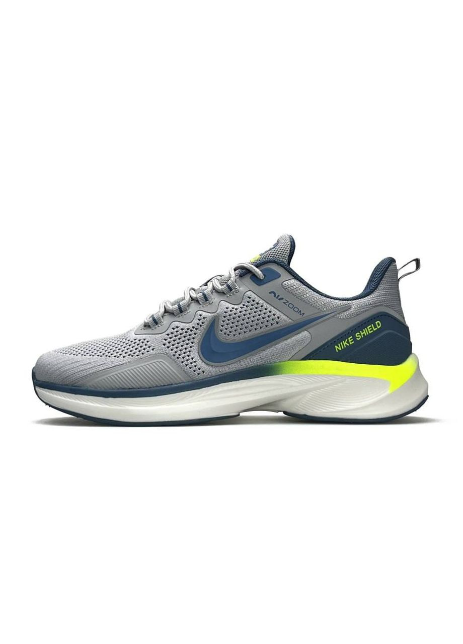 Світло-сірі Осінні кросівки чоловічі nike No Brand Air Zoom Pegasus Light Grey Navy