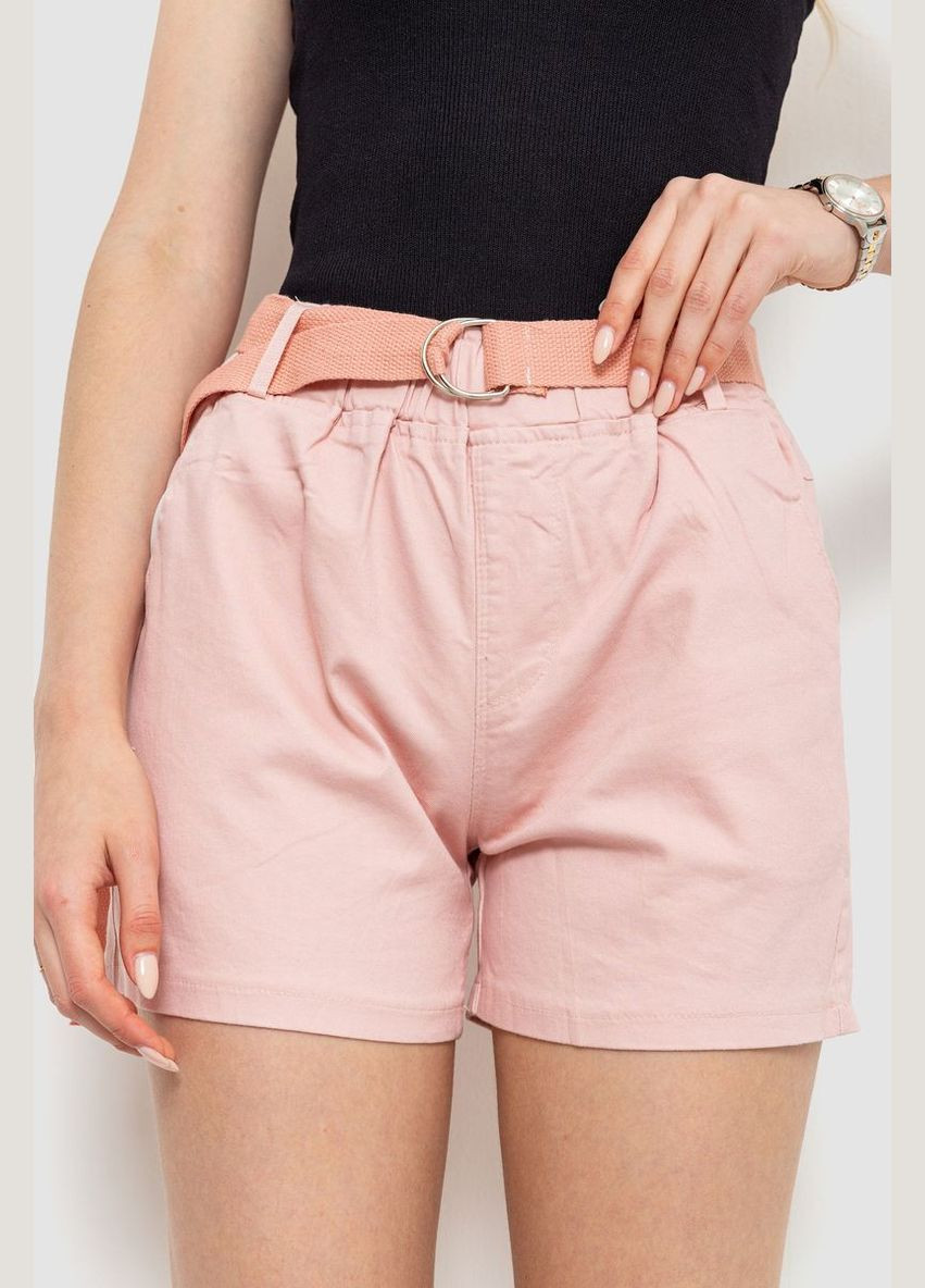 Шорти жіночі з ременем, колір світло-бежевий, 214R639 Ager (292130789)