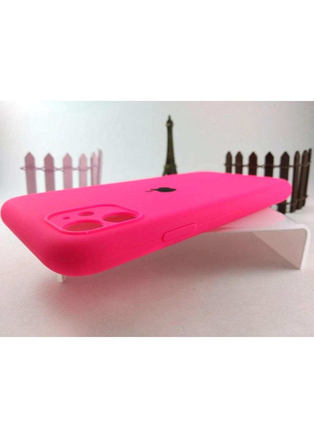 Чохол силіконовий на айфон 11 закритий низ, накладка для iPhone 11 SHINY PINK (38 колір) Silicone Case (396508045)