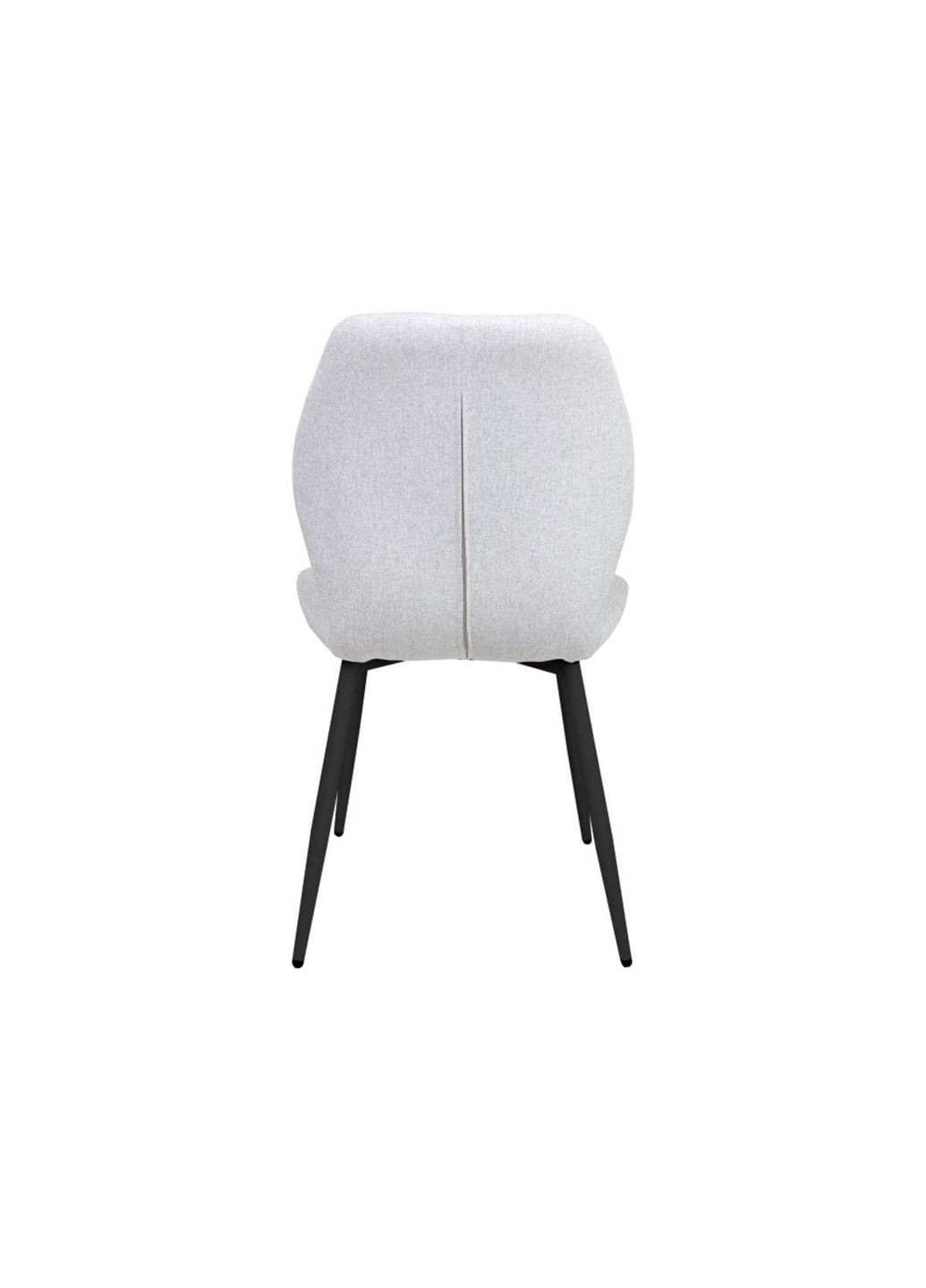 Cтілець DALE чорний метал/світло-сірий тк. Intarsio (365461470)