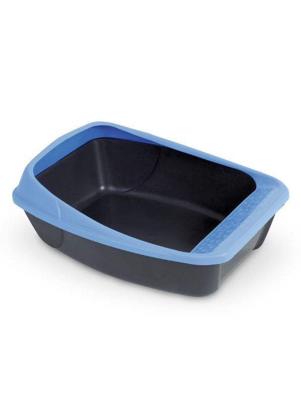 Туалет для кошек с рамкой VIRGO DARK GREY/BLUE 52*39*20 см (S08070103) MPS (278307832)