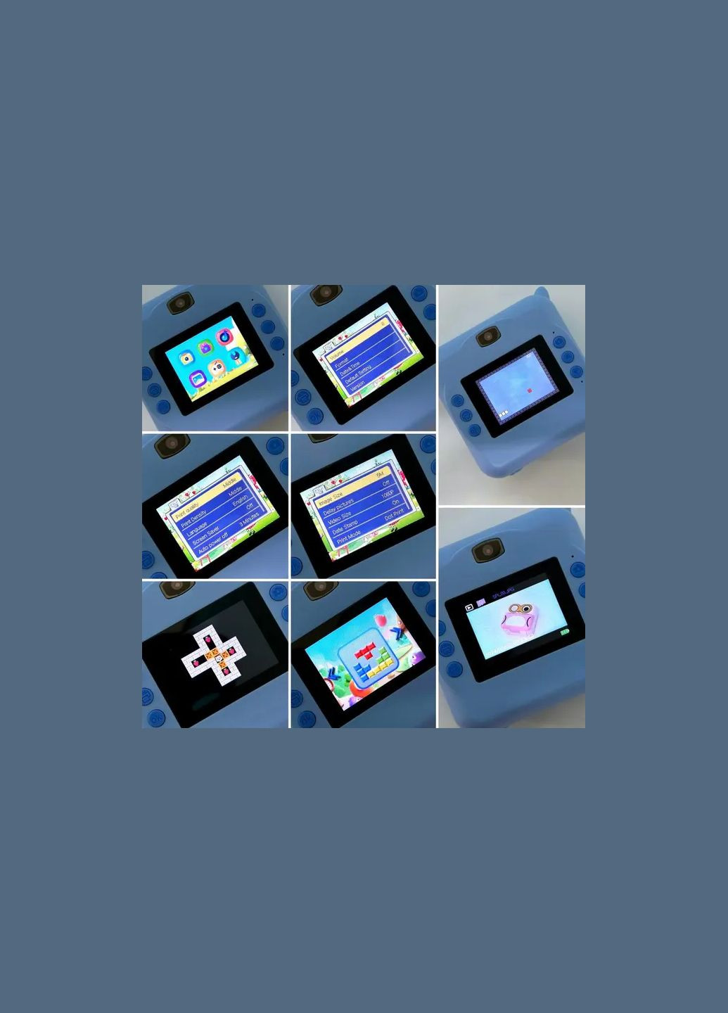 Дитяча фотокамера D2 з передньою камерою, функцією друку, підтримкою картки пам'яті та MP3 Hengda (371357511)