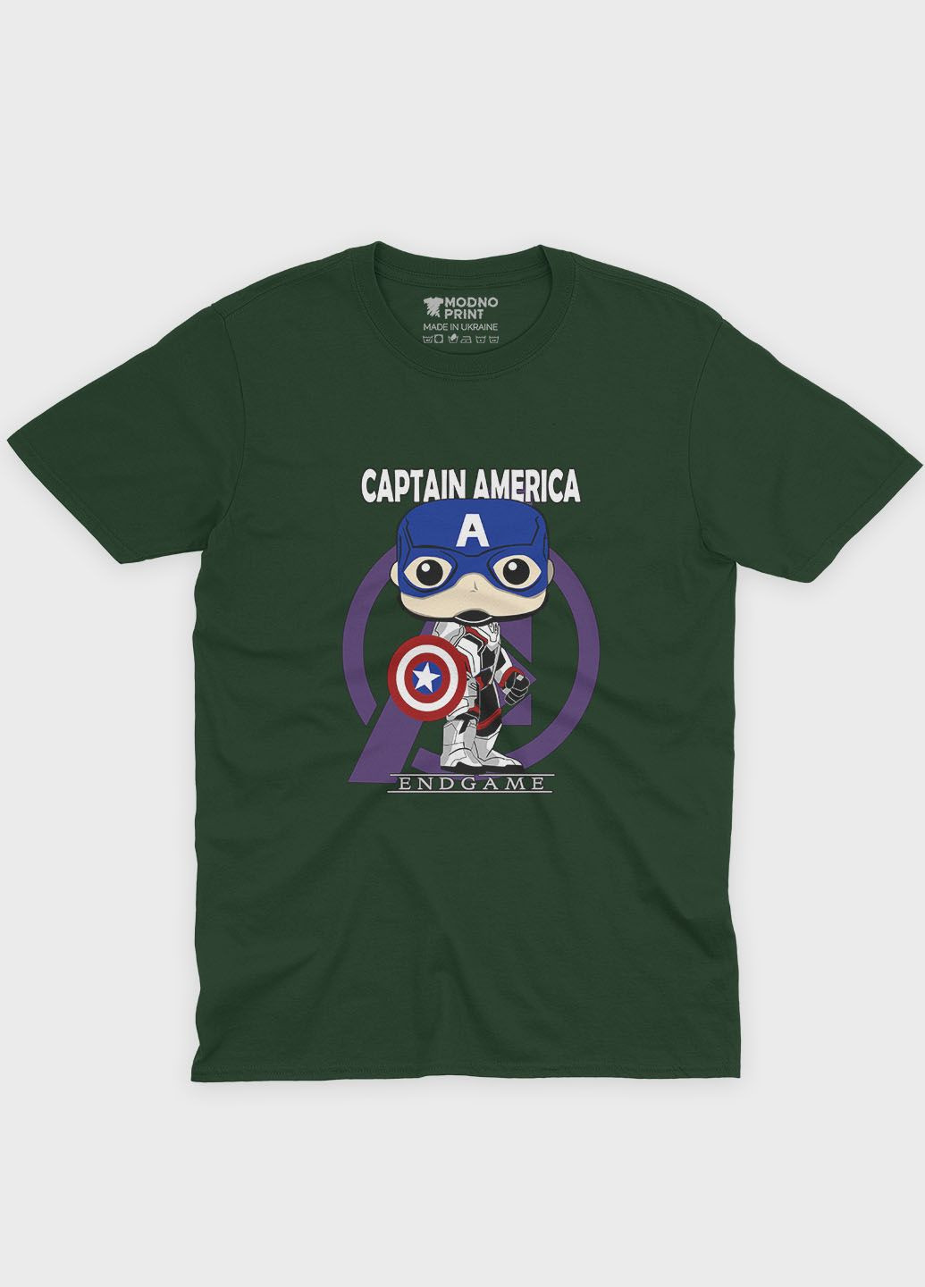 Женская футболка с принтом супергероя - Капитан Америка (TS001-1-BOG-006-022-008-F) Modno - (311303246)