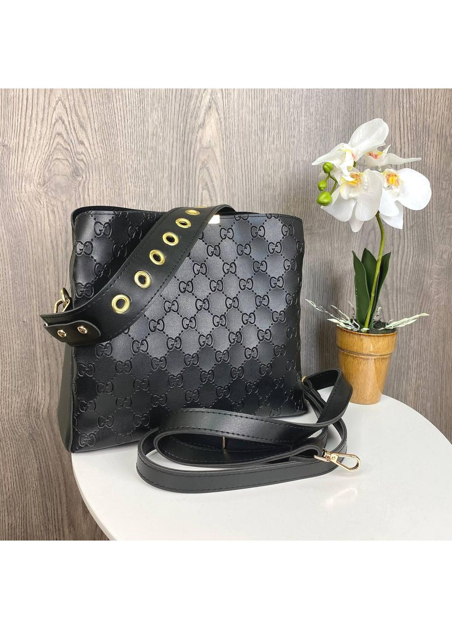 Женская сумка на плечо черная из экокожи ProDobro (363259554)