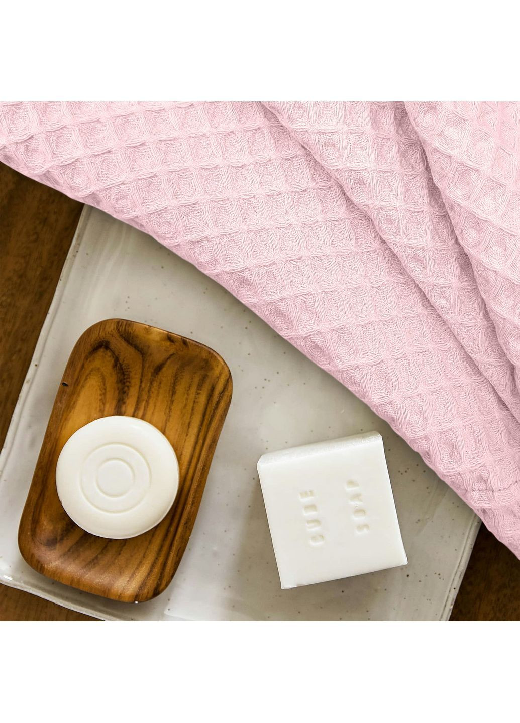 Вафельні рушники Jam Greek Waffle CS1 Синьо-рожевий 2 шт Cosas комбінований