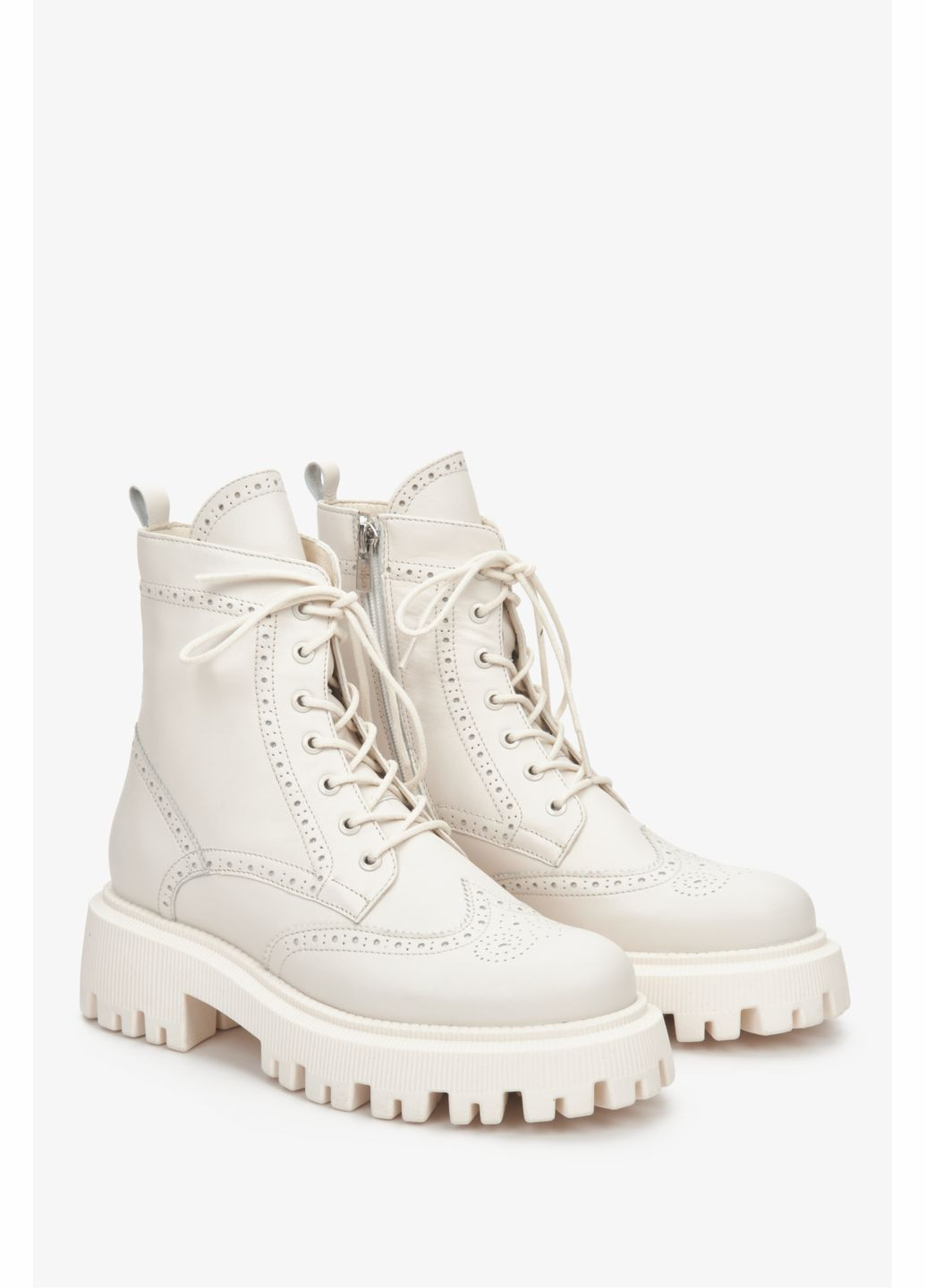 Черевики, колір молочний Estro (324030692)