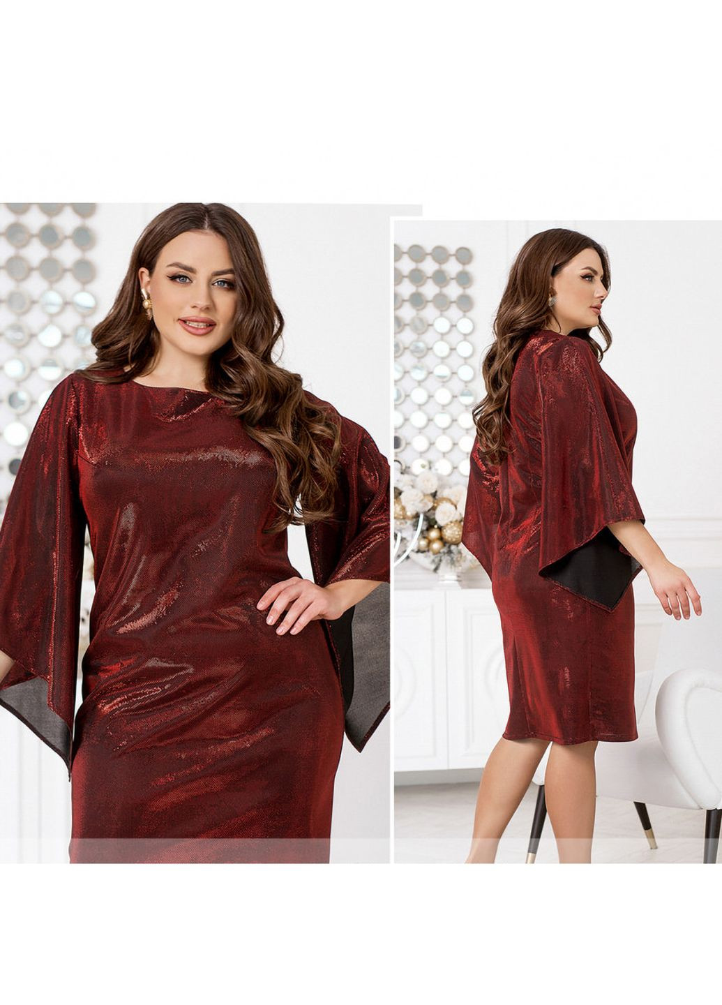 Бордовое платье Liton