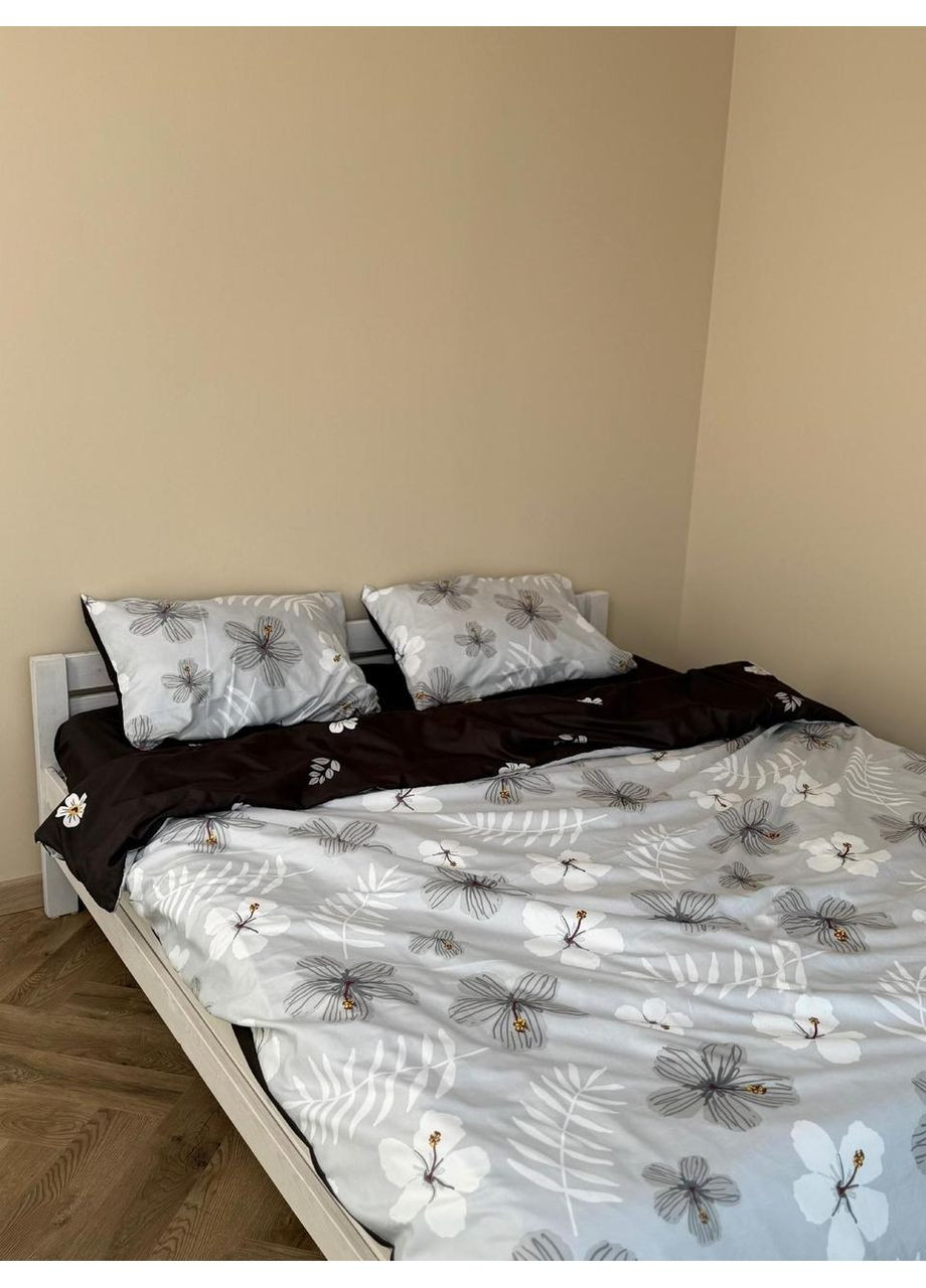 Постельное белье с резинкой Жасмин, сатин Полуторный размер, наволочки 50/70 No Brand (364219544)