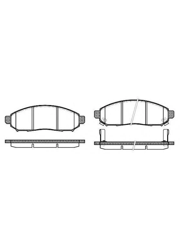 Комплект тормозных колодок, дисковый тормоз P1062312 на NISSAN Woking LEAF (397621612)