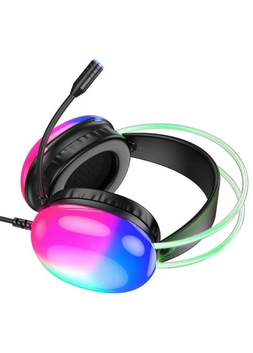 Наушники W109 Plus Rich USB7.1 channel gaming headphones Black Hoco (353497690)