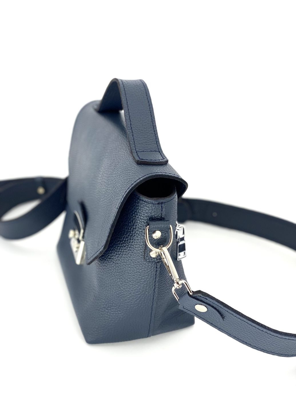 Женская кожаная сумка Лора Синий Флотарь Dekey (332055215)