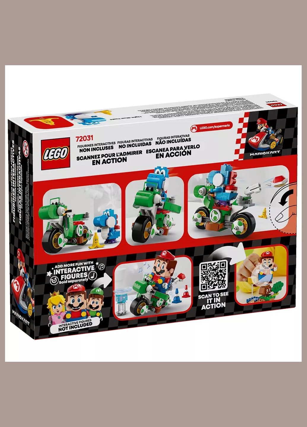 Конструктор Super Mario Мотоцикл Йоши (72031) Lego (333252354)