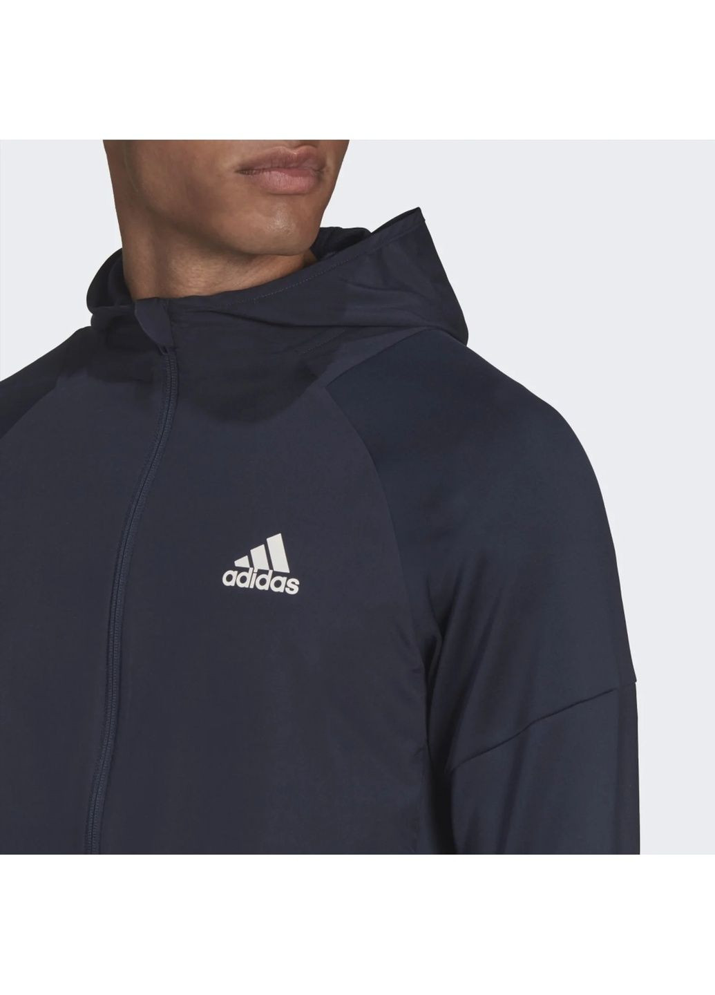 Худи мужские Training Full-Zip Hoodie Blue Hc4252 adidas (364838771)