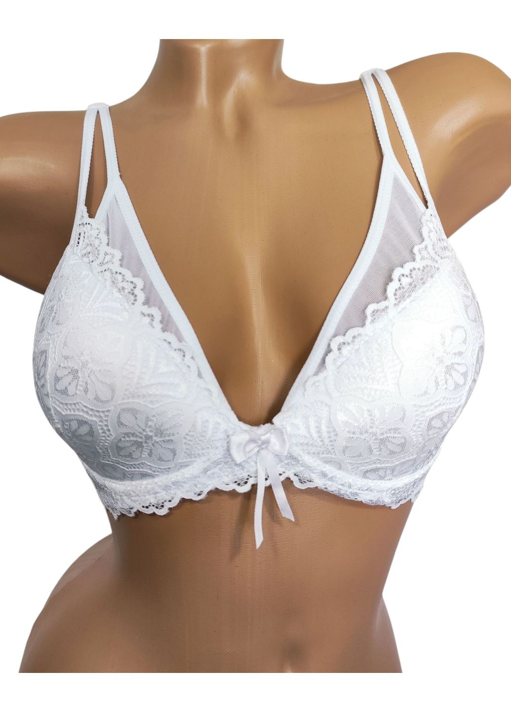 Білий корбей бюстгальтер Miaomiao з кісточками