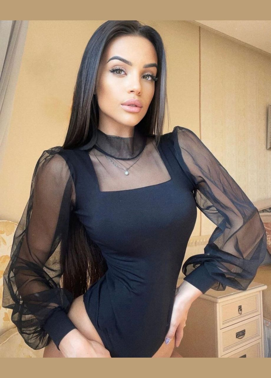 Боди с объемными рукавами Adelante (322700276)