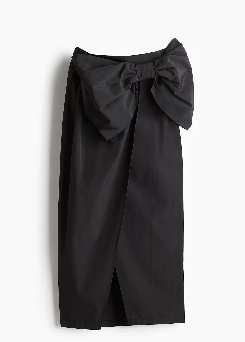 Черная праздничный однотонная юбка H&M