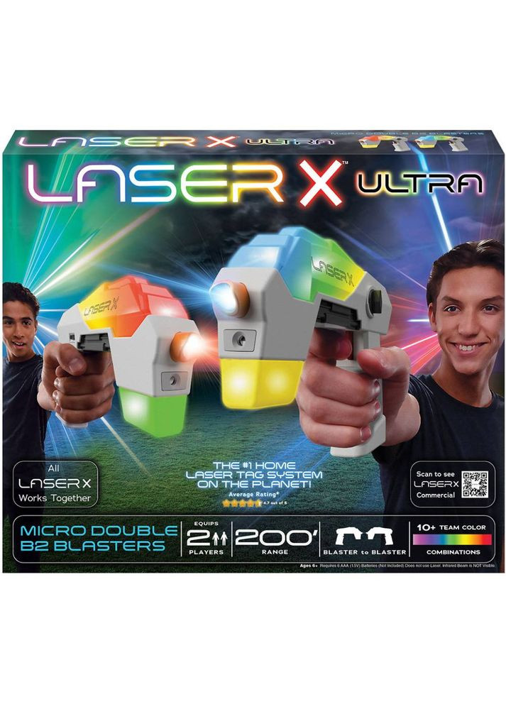 Ігровий набір Ultra Micro для лазерних боїв для двох гравців (87551) Laser X (323130105)
