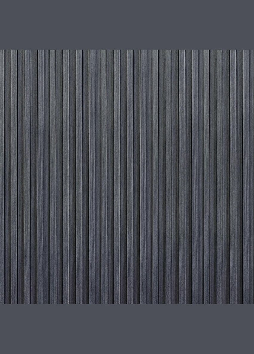 Декоративная стеновая рейка графит 3000*160*23мм (D) SW-00001529 Sticker Wall (300242219)