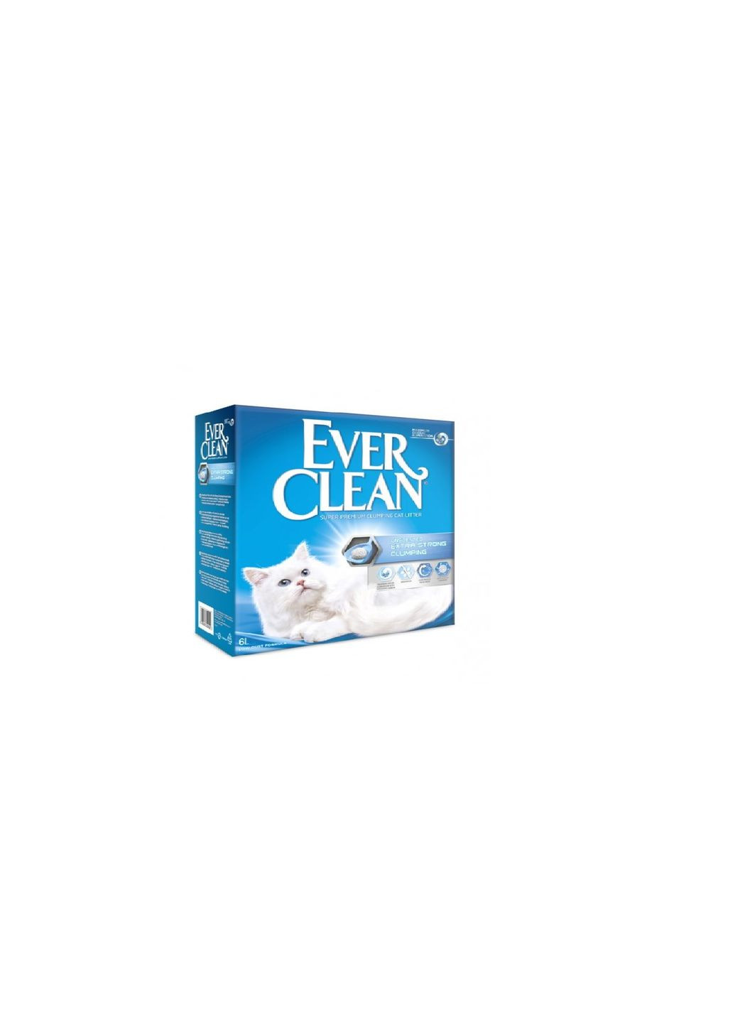 Наполнитель для кошачьего туалета Экстра Сила без запаха 6 л (5060255492154) Ever Clean (279566500)