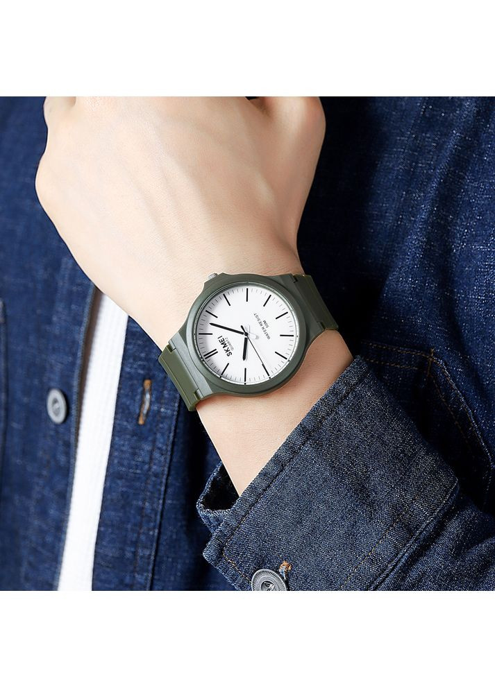 Часы 2108AG Army Green кварцевые для мужчин водонепроницаемые стильные хаки стрелочные ProDobro (367265040)