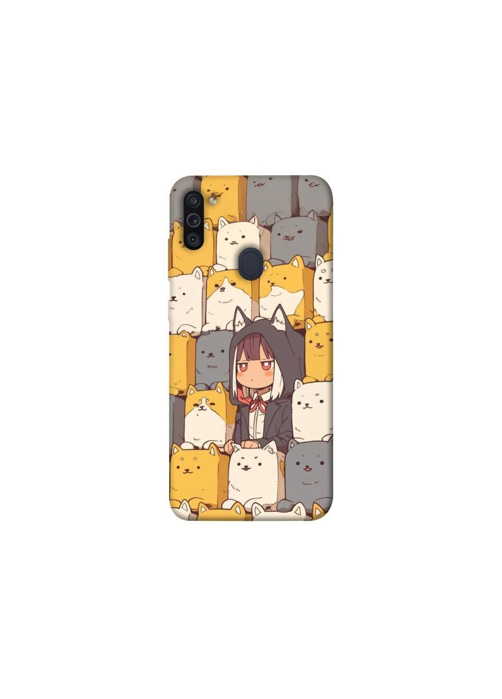 Чохол на Samsung Galaxy M11 Like a cat Frontalka (365836828)