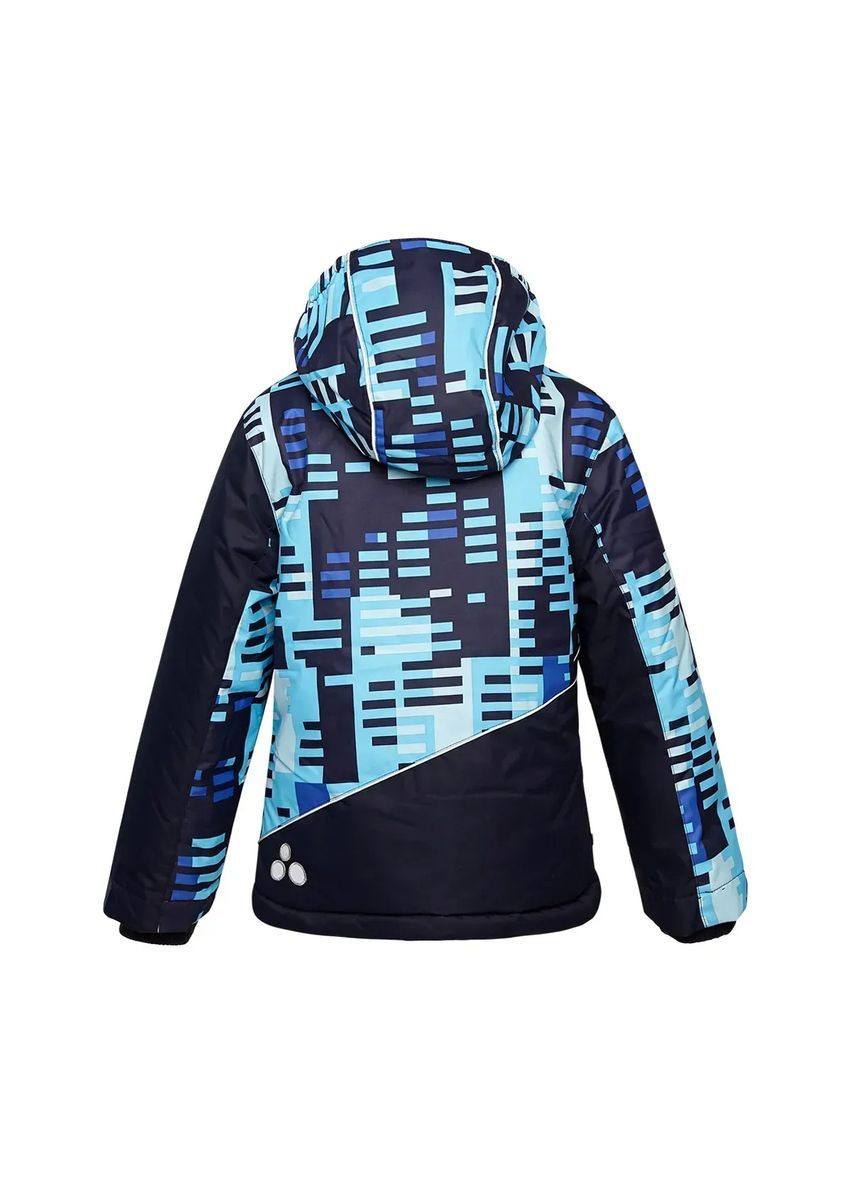 Сіро-синя куртка зимова alex 1, р.116, синій з принтом/темно-синій () Huppa 17800130-12635-116