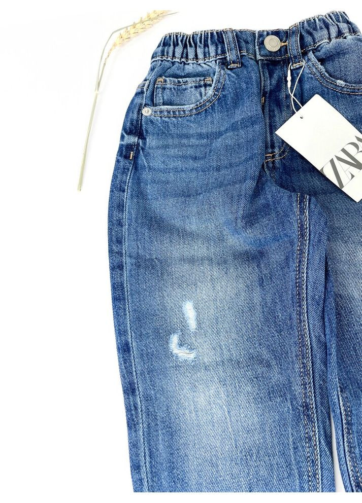 Синие джинсы 98 см синий артикул л1020 Zara