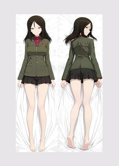 Дакiмакура 150х50 см Нонна Дівчата ита танки Girls und Panzer Nonna Подушка з наволочкою двостороння Viva (346057488)