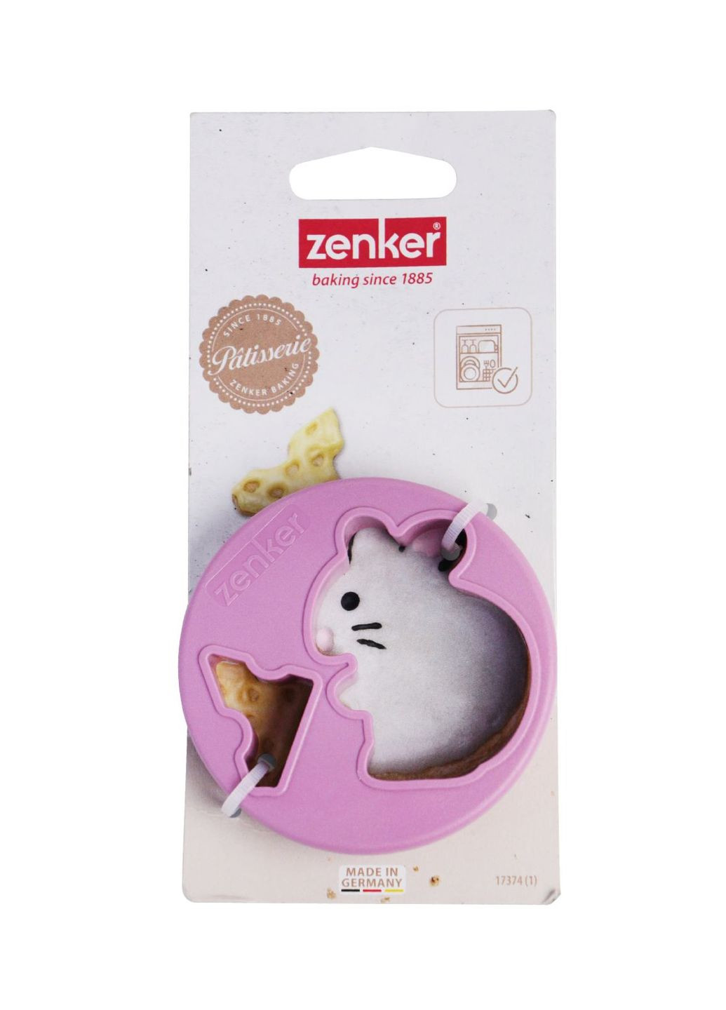 Форма для вырезания печенья Мышка с сыром фиолетовый Lidl Zenker (292790310)