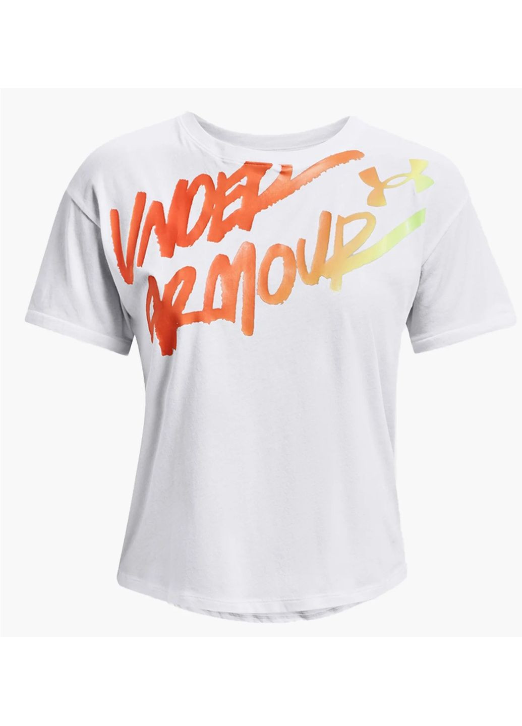 Футболка жіноча Live Chroma Graphic Tee White 1366006-100 Under Armour - (365962617)