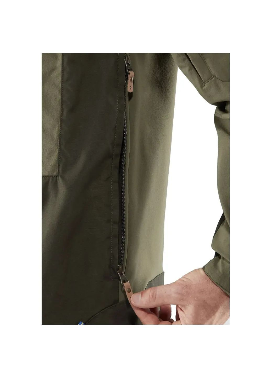 Зеленая демисезонная куртка keb jacket mns Fjallraven