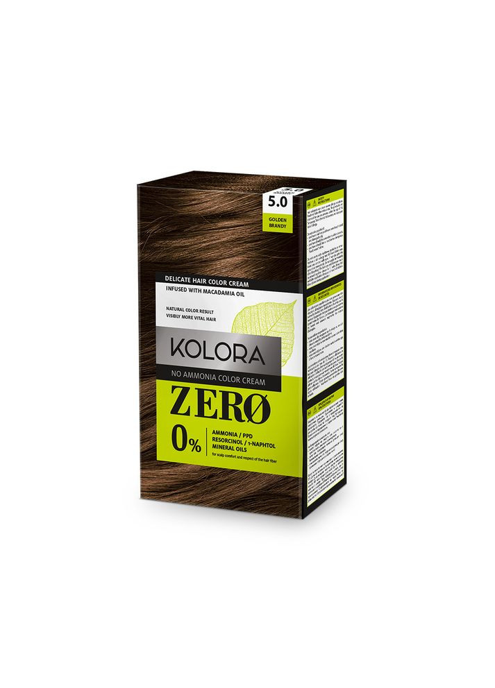 Фарба для волосся KOLORA ZERO 5.0 коньячний, 60 мл. Aroma (292559315)