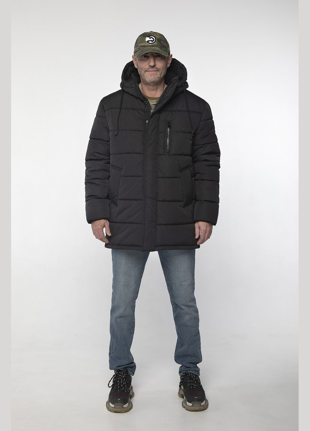 Чорна зимня зимова куртка км-12 чорний MioRichi