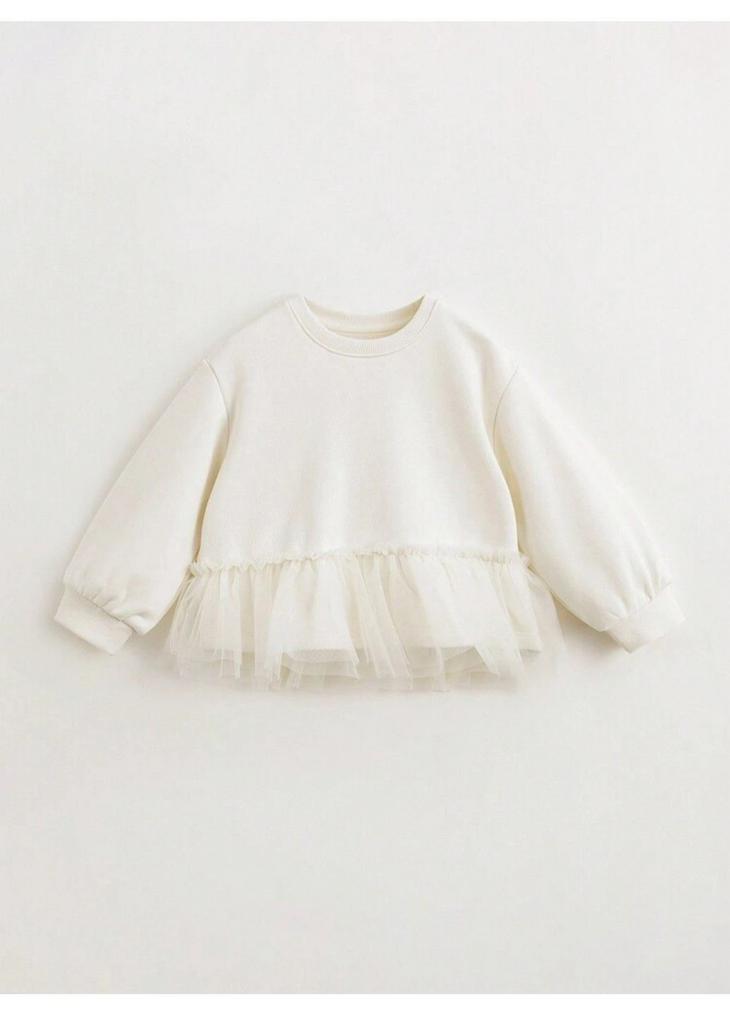SHEIN свитшот однотонный молочный кэжуал