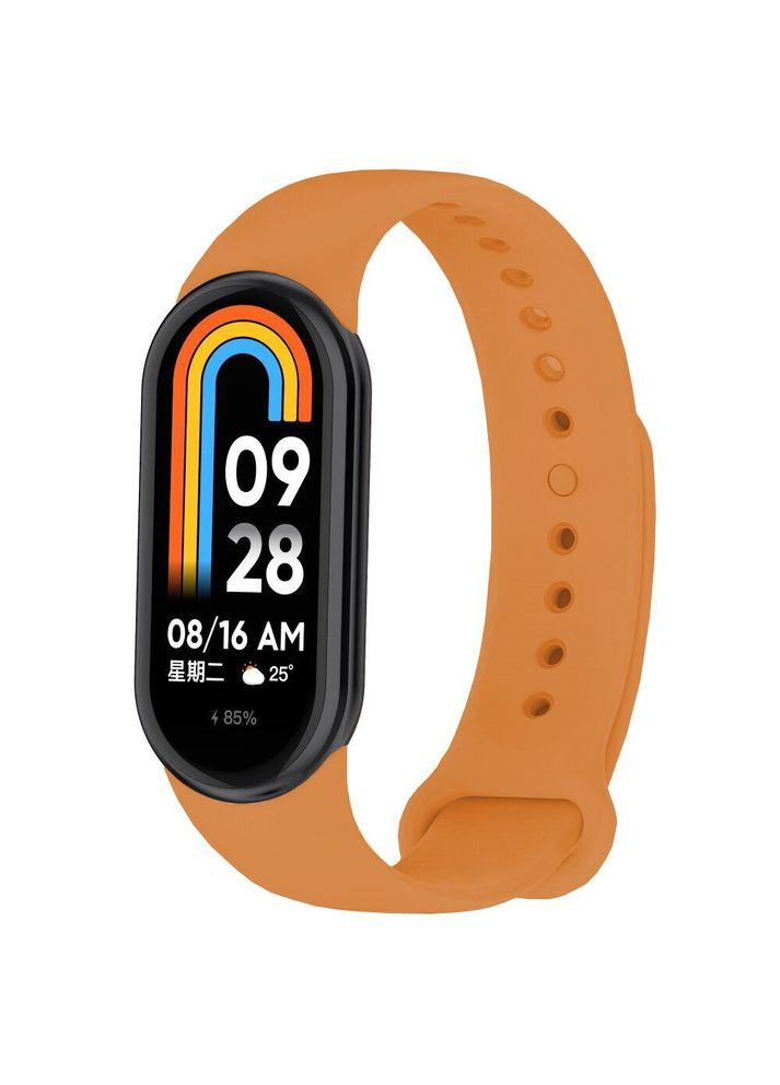 Силіконовий ремінець для Xiaomi Mi Smart Band 8 Apricot (709375) BeCover (336952730)