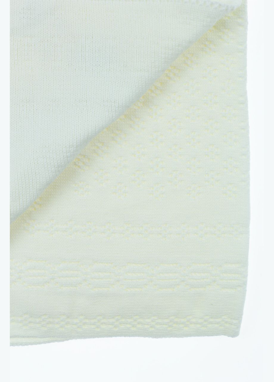 Плед дитячий подвійне в'язання Квіти 100*85 см молочний (40221) BABYKROHA (297199124)