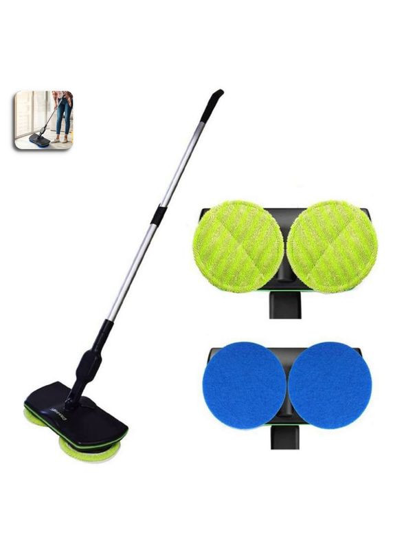 Електрична бездротова швабра акумуляторна Spin Maiden, що обертається, для миття та поліролі No Brand (360531909)