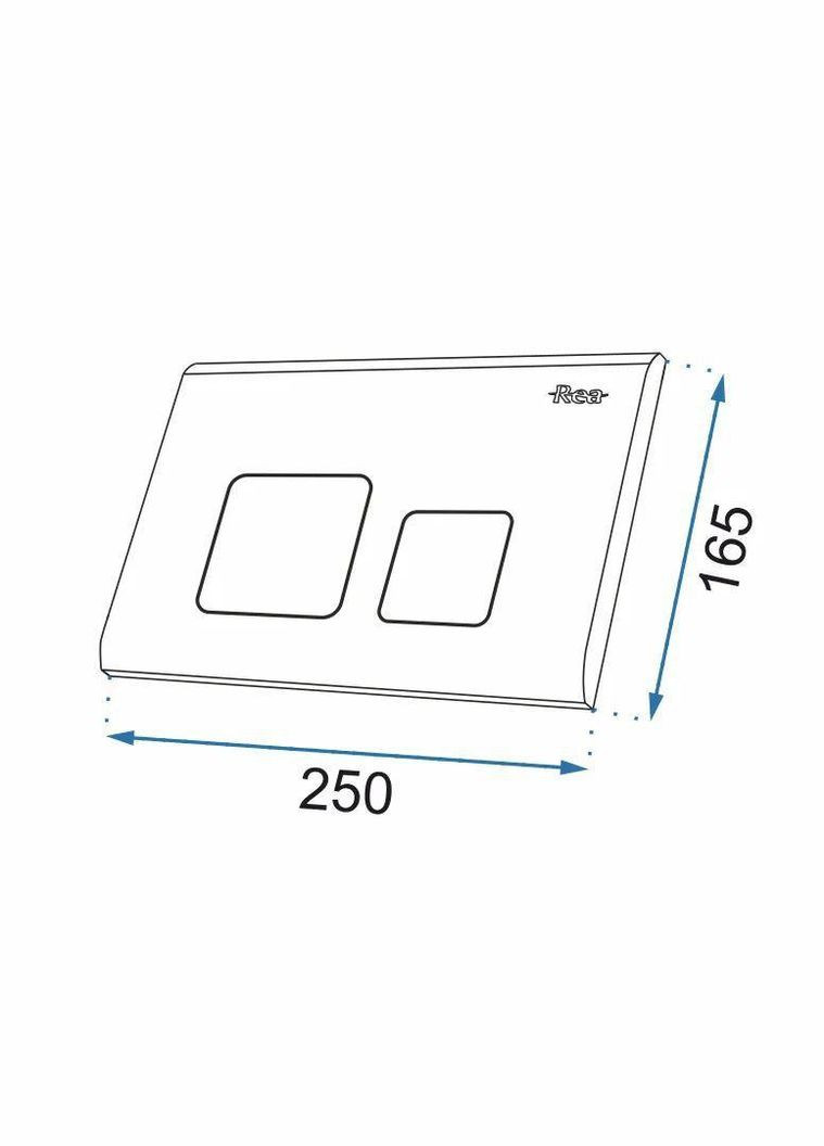 Кнопка смыва для инсталляции H LIGHT GOLD Rea (336935016)