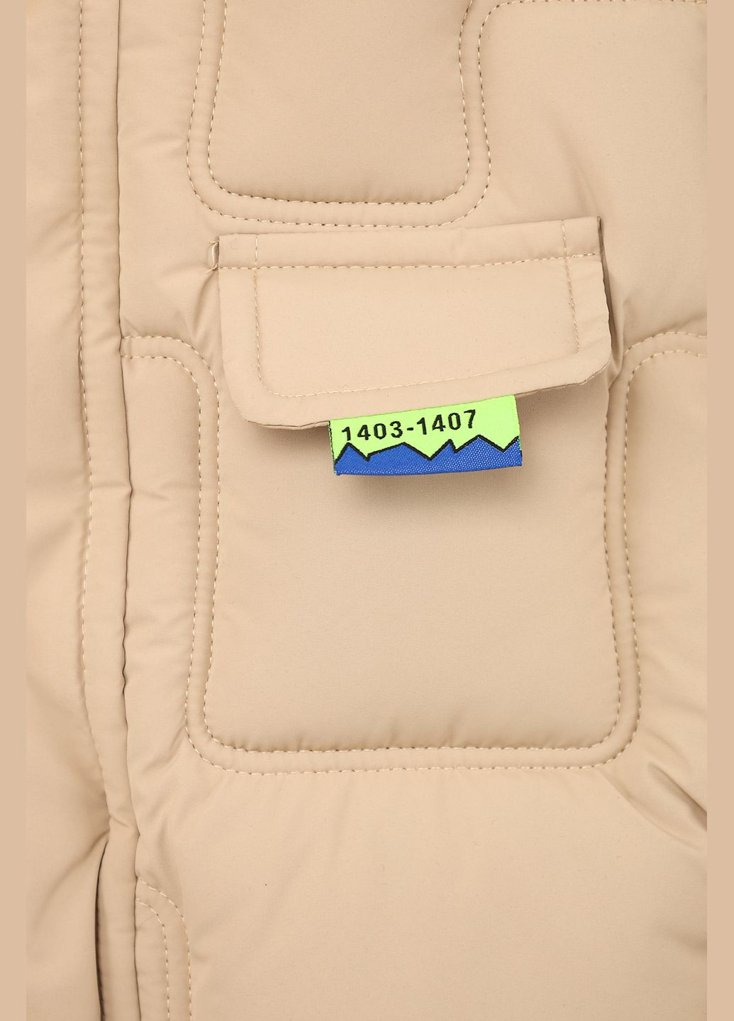 Жилет утеплённый для девочки цвет бежевый ЦБ-00272727 TANG GUOGUO (322773021)